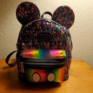 Loungefly rainbow disney parks backpack!!!